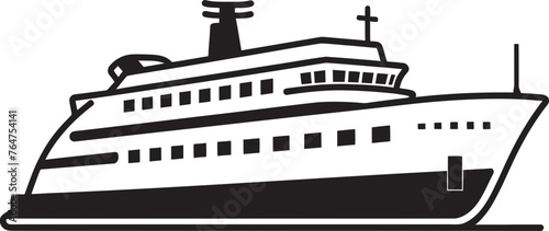 Tuneful Tall Ship Ship Logo Embodied with Musicians Touch Melody Marquee Musician Artist Ship Emblematic Design