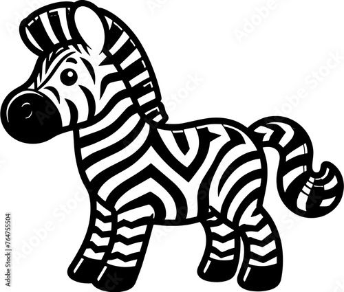 Zigzag Zebra Cartoon icon 12