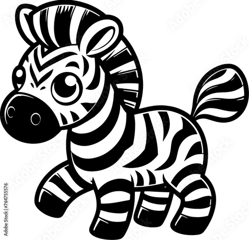 Zigzag Zebra Cartoon icon 5