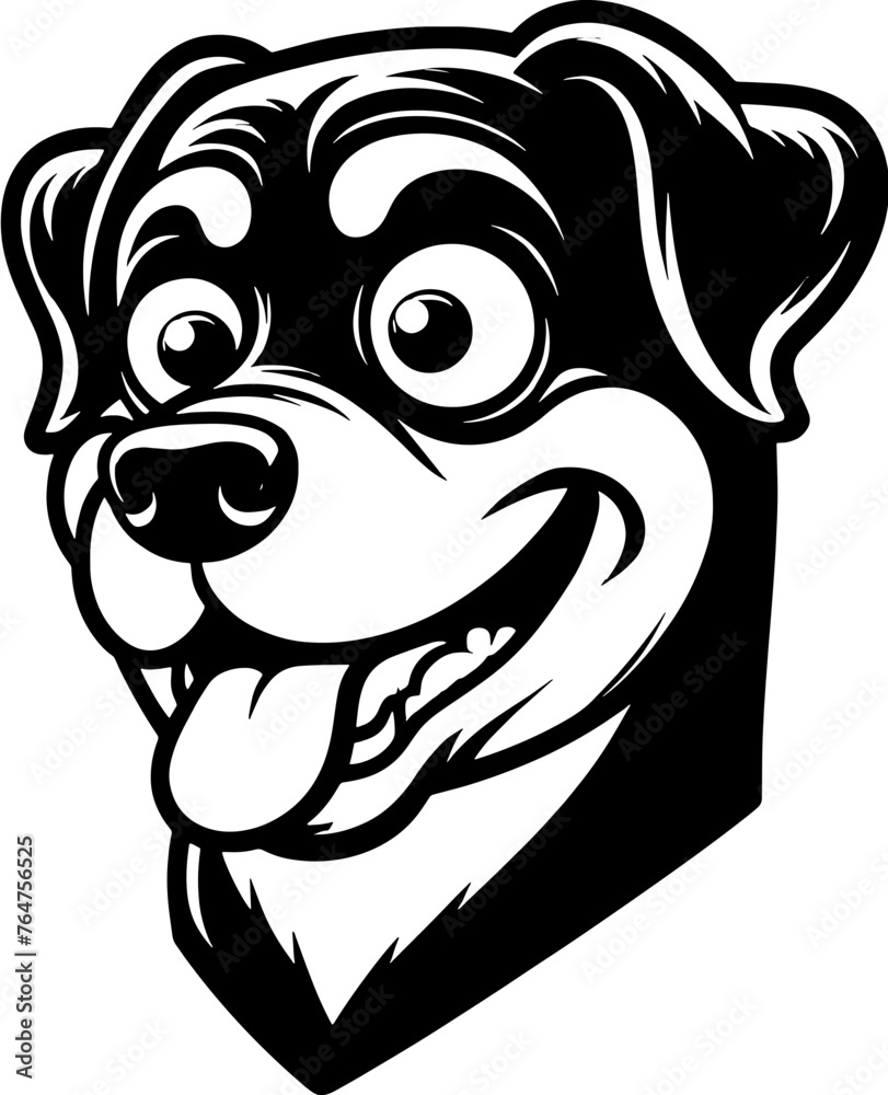 Zany rottweiler Cartoon icon 8 Zany rottweiler Cartoon icon 8