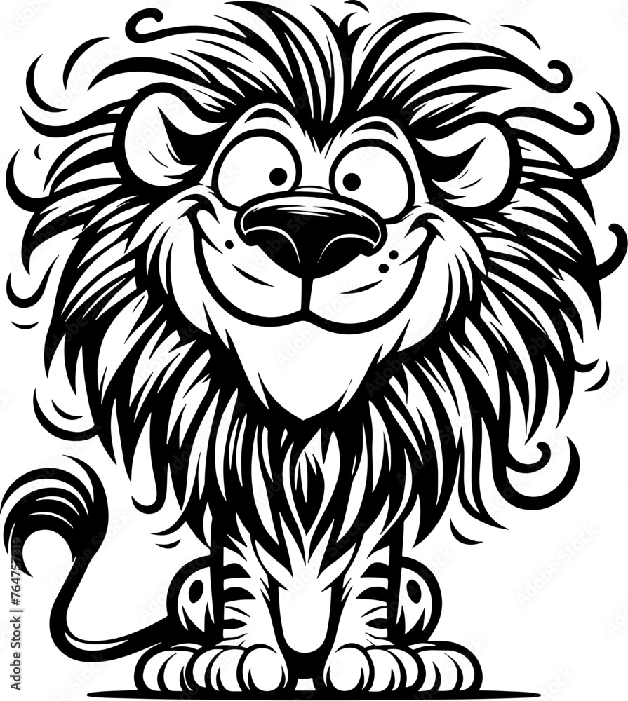 Zany Lion Cartoon icon 13