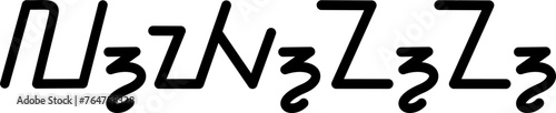 Illustration vector graphic of the name Lynn, sundanese script, unique font. Great for printing on your personal items
