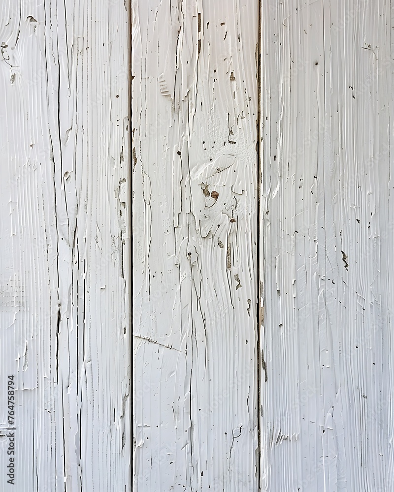 White Painted Wood Background