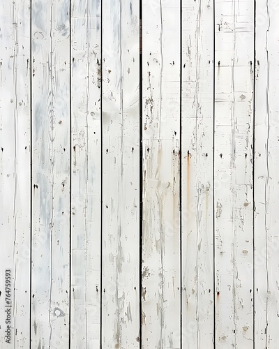 White Painted Wood Background