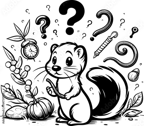 Whimsy Weasel Cartoon icon 3