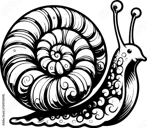 Swirly Snail Cartoon icon 1