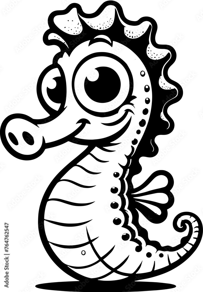 Silly Seahorse Cartoon icon Silly Seahorse Cartoon icon