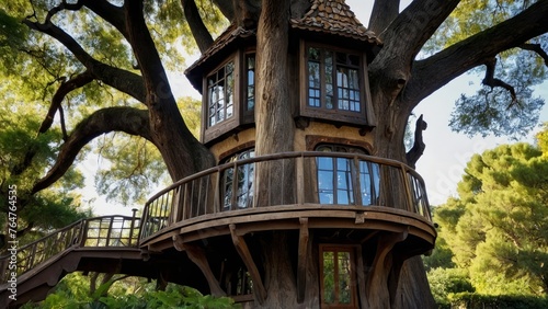 futuristic oak tree house design
