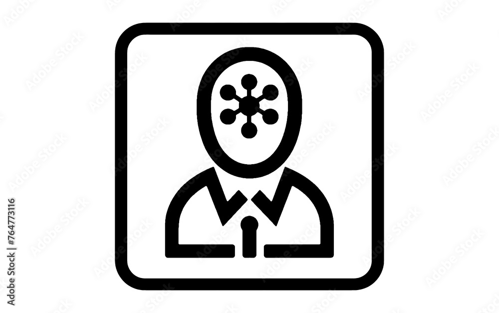 Head icon ai symbol. Ai work icon. Ai powered symbol. Machine learning icon. Isolated, transparent. Head icon ai symbol. Ai work icon. Ai powered symbol. Machine learning icon. Isolated, transparent.