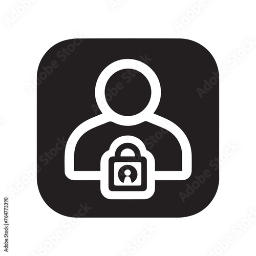 User account lock icon 
