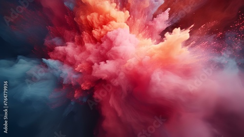 Abstract smoke background. Fantasy colorful smoke texture. Digital fractal art. 3D rendering.