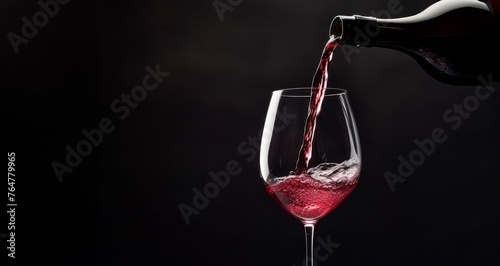 wine being poured into a glass Generative AI