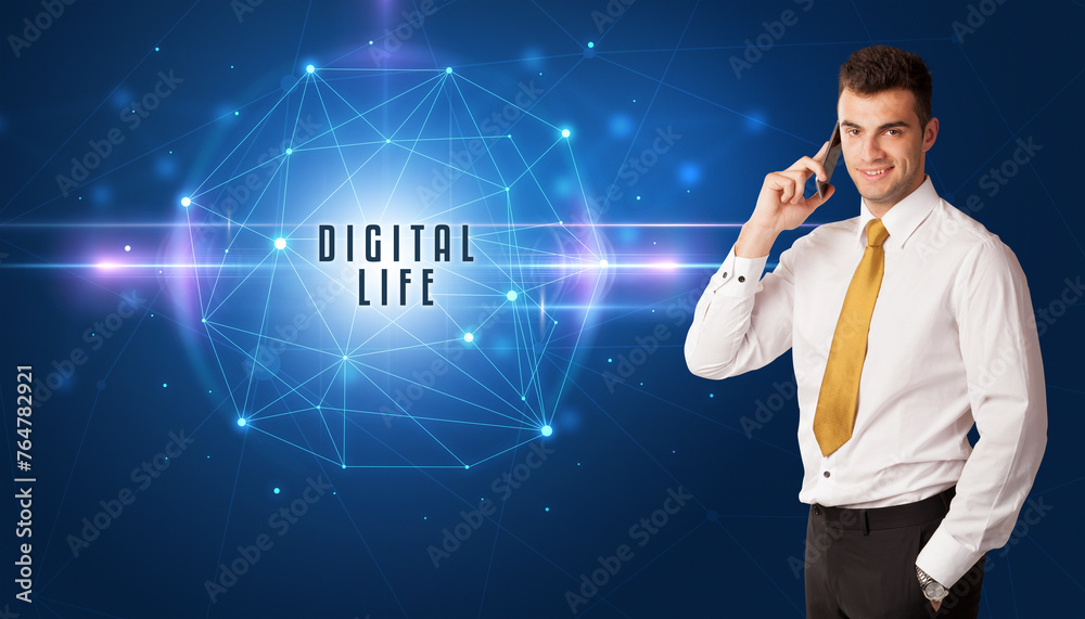 businessman thinking about security concept businessman thinking about security concept