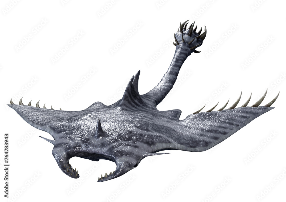 Fototapeta premium 3D Rendering Devil Ray on White