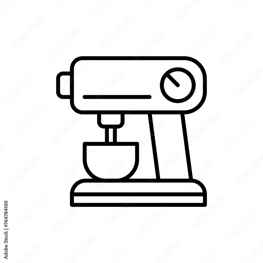 Kitchen mixer outline icons, minimalist vector illustration ,simple transparent graphic element .Isolated on white background Kitchen mixer outline icons, minimalist vector illustration ,simple transparent graphic element .Isolated on white background