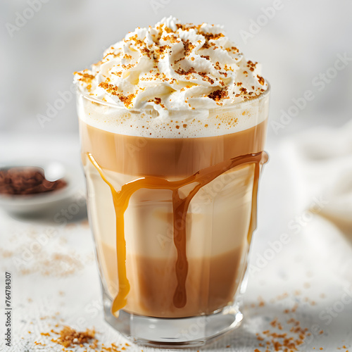 Wallpaper Mural A latte with salted caramel and whipped cream. Torontodigital.ca