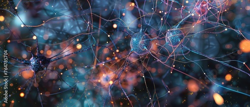 The intricate network of neurons illustrated to depict the complexity of the human brain