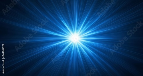  Bright Starburst - A Radiant Blue Aura