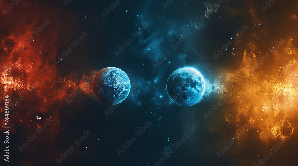 planet powers background for creative icons replacement
