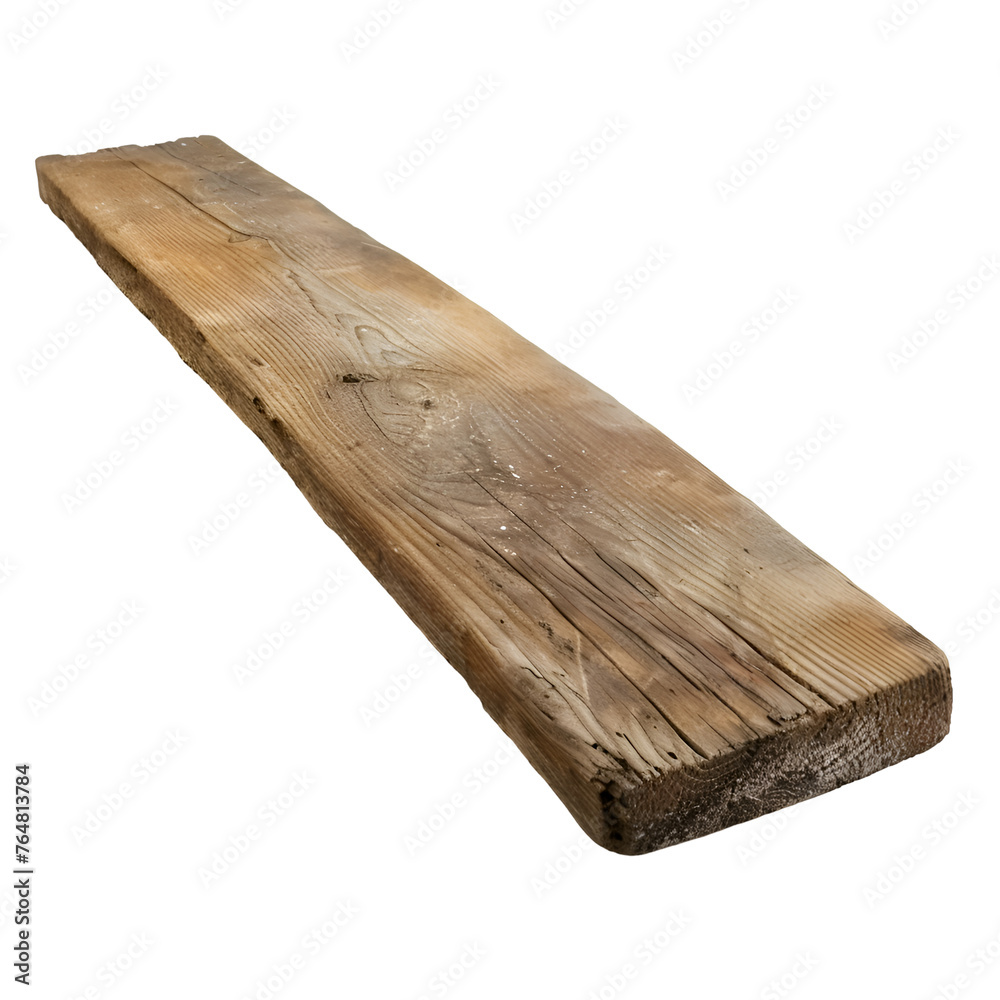 Rustic Wooden Plank Isolated in a Transparent Backdrop - PNG Cutout Rustic Wooden Plank Isolated in a Transparent Backdrop - PNG Cutout