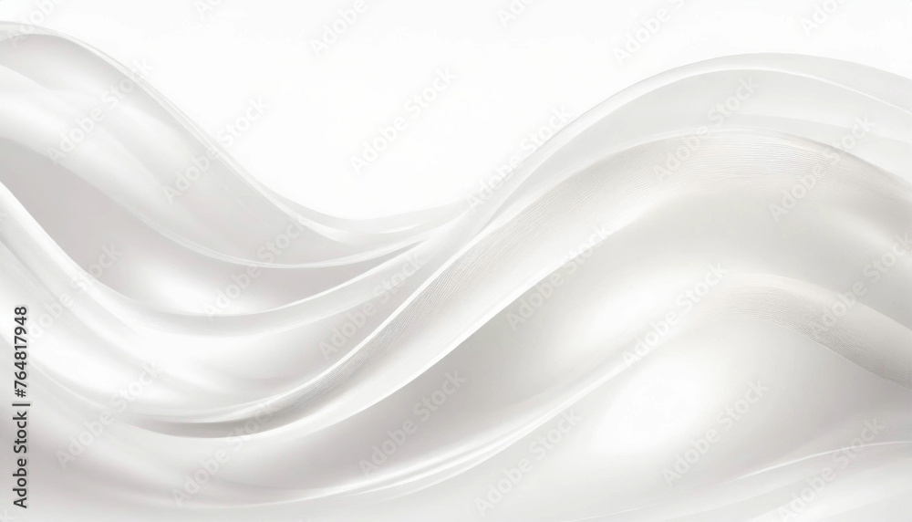white background with smooth waves, smooth and shining, soft glow, smooth gradient - obrazy, fototapety, plakaty 