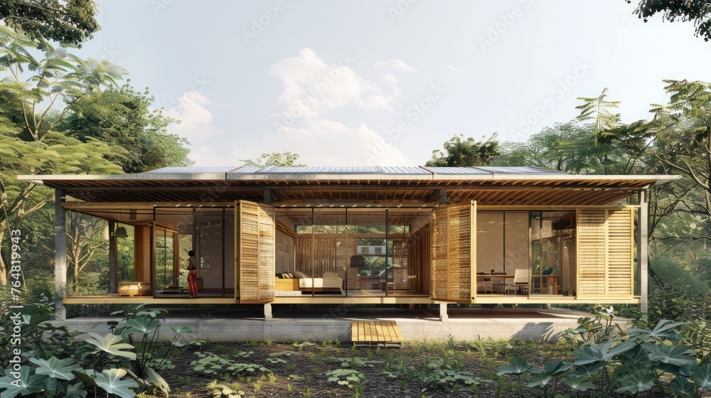 : In a region prone to natural disasters, an architect is developing housing solutions that are both 