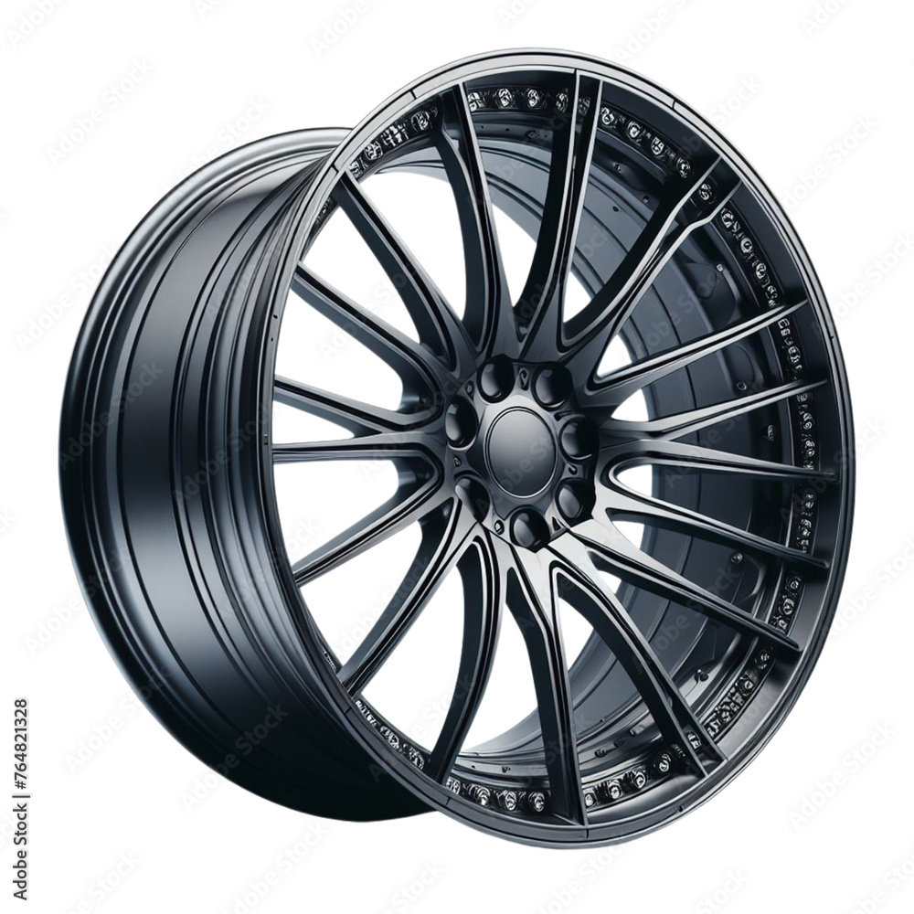 A tire wheel isolated on a transparent background A tire wheel isolated on a transparent background