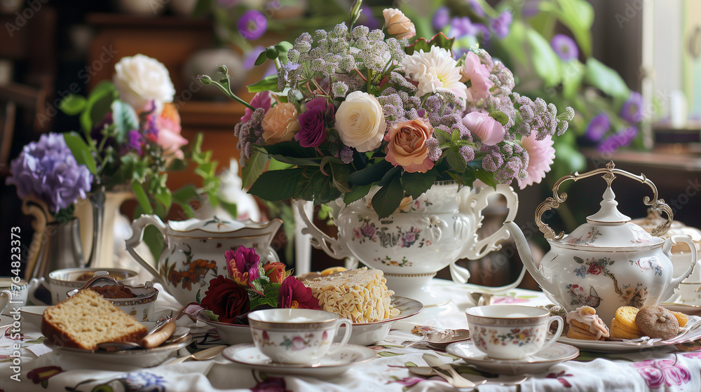 Elegant Floral Tea Party