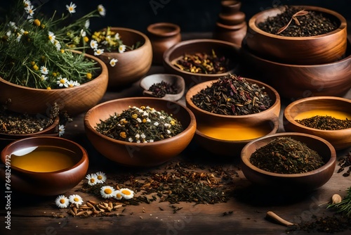  healing herbs in with chamomile and essentials