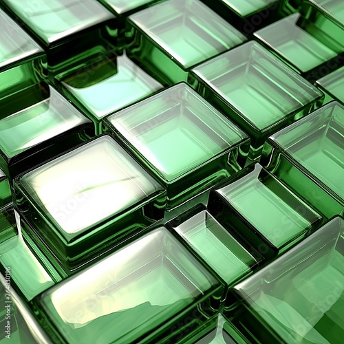 abstract glass tiles background color green