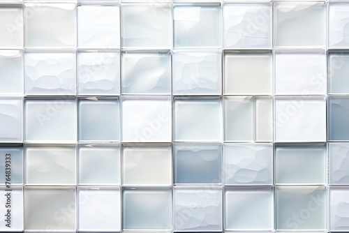 abstract glass tiles background color white