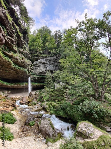 Pericnik waterfall, Slovenia. Pericnik waterfall in Logar valley in Slovenia
