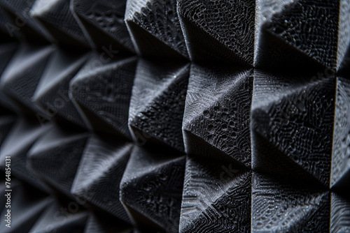 Soundproof acoustic foam panel pattern photo