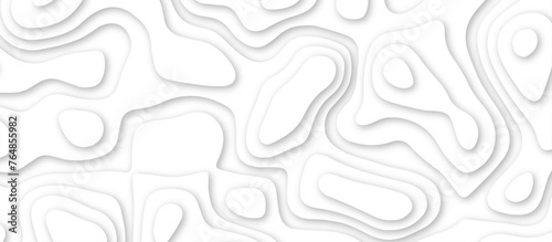 3d render, abstract white paper background. Paper cut vector art background banner texture. multi layer cutout geometric pattern on vector, Abstract soft white background with waves.