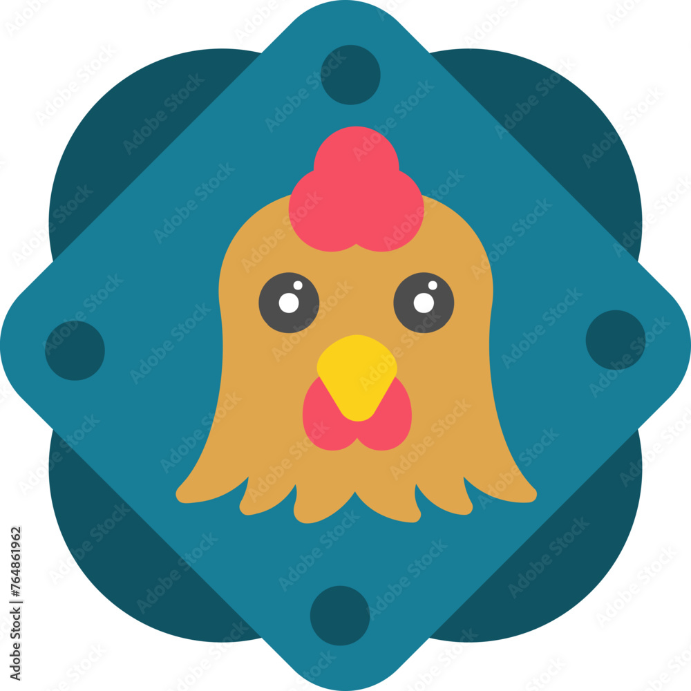 Obraz premium Rooster Icon