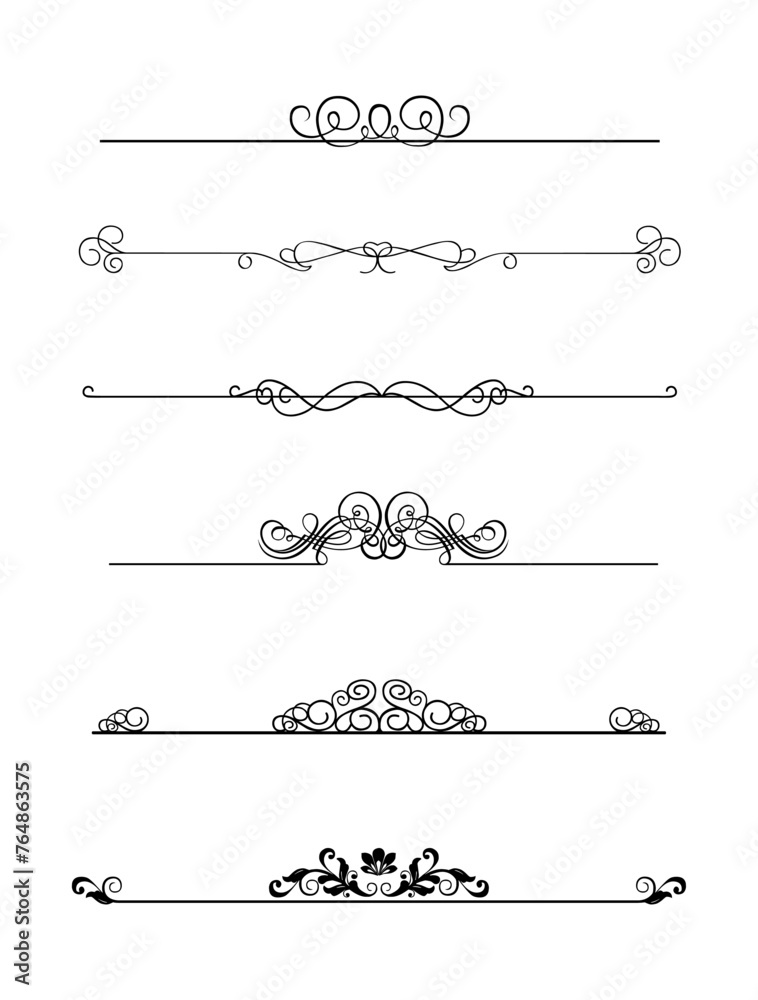 Flourishes, Ornaments and Dividers Vector