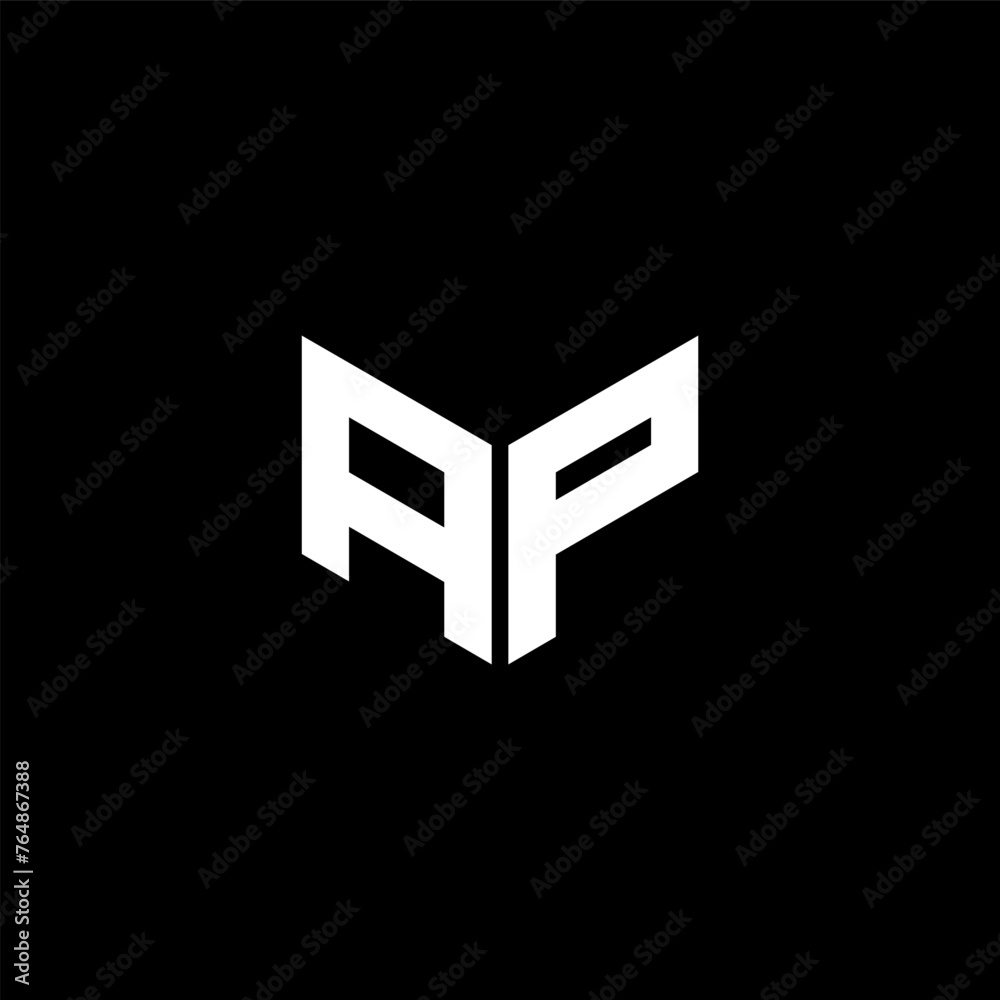 AP letter logo design with black background in illustrator. Vector logo, calligraphy designs for logo, Poster, Invitation, etc. AP letter logo design with black background in illustrator. Vector logo, calligraphy designs for logo, Poster, Invitation, etc.