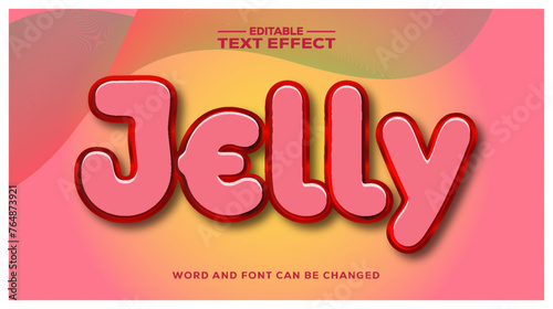Jelly 3d text effect