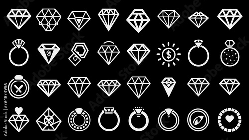 Dazzling Variety: Generate a Set of 30 Different Style Diamond Rings