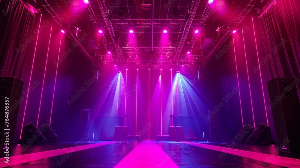 futuristic disco dancehall with magenta neon lights futuristic disco dancehall with magenta neon lights