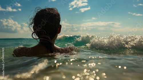 person in the water © rojar deved