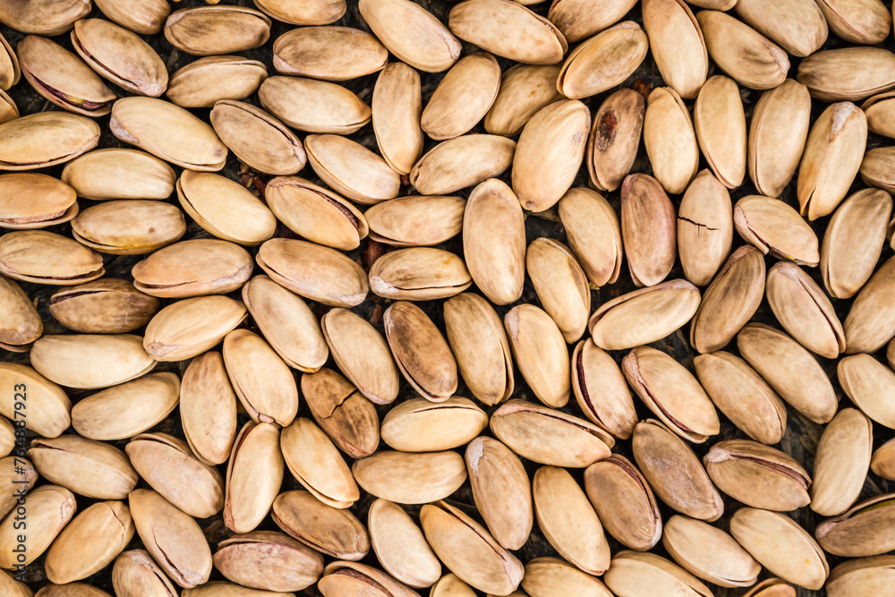 Large Number of Pistachio Nuts Creating a Texture, Background Large Number of Pistachio Nuts Creating a Texture, Background