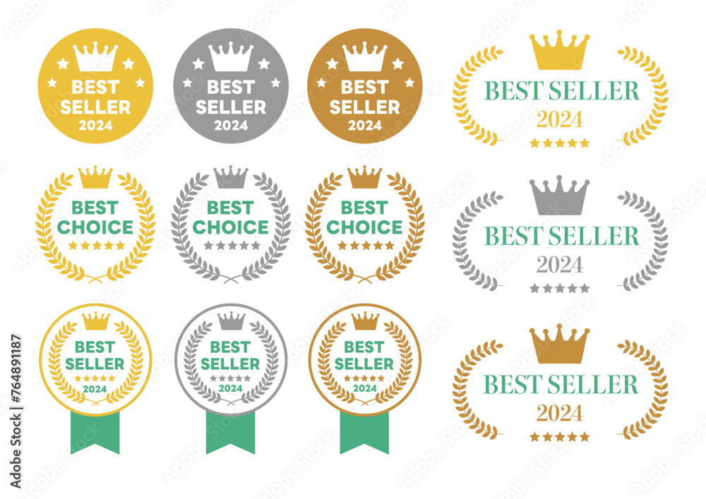 金　銀　銅　メダル　月桂樹　ランキング　素材セット