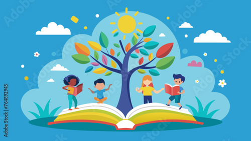 "Roots of Wisdom: Nurturing Knowledge - An Open Book with a Child"