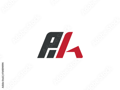 Letter PA, Vector PA logo,  AP letter logo design. Initial letter AP uppercase monogram logo.