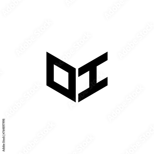 OI letter logo design with white background in illustrator, cube logo, vector logo, modern alphabet font overlap style. calligraphy designs for logo, Poster, Invitation, etc.