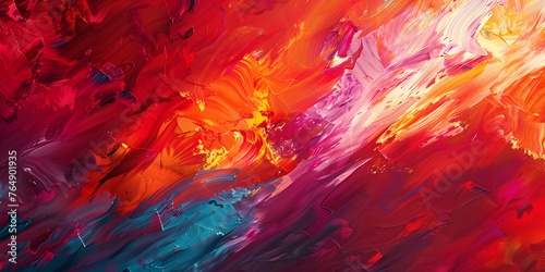 Abstract Colorful Swirling Waves Creating Dynamic Movement Artistic Background