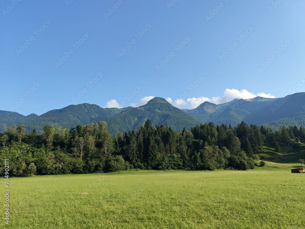 Julian Alps, Slovenia - beautiful mountain landscape in Triglav National Park , Slovenia
