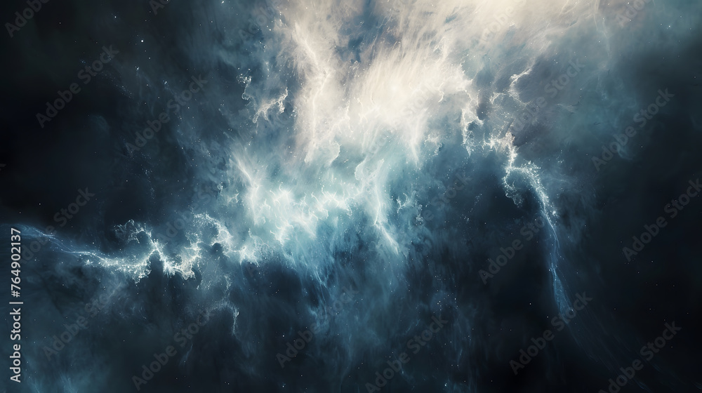 Celestial Bodies Casting Shadows Abstract Background Artistic Image - obrazy, fototapety, plakaty 