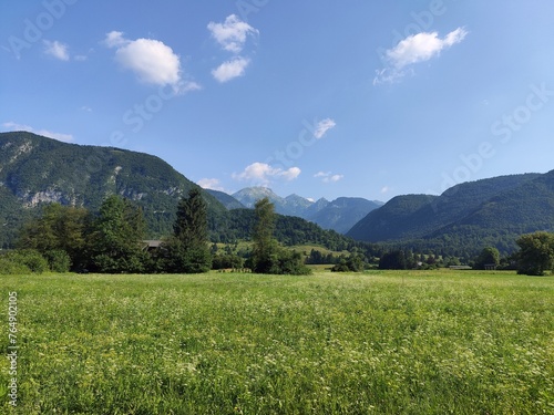 Julian Alps  Slovenia - beautiful mountain landscape in Triglav National Park   Slovenia